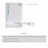 Convenient USB Micro Built in 2 Data Cable Power Bank 1350mah Emergency Charger Supplier's Choice thumbnail-6