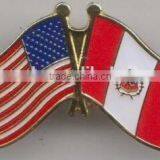 UK With Bangladesh Meeting Cross Flag Lapel Pin Badge thumbnail-2