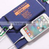 Factory supply universal folding solar storage power bank battery for mobile phone