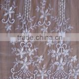 High Quality Wedding Chantilly Fancy French Cord embroidery bridal lace manufacture Lace Fabric Lace Dubai//2016 embroidery lace