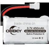 Powerful Battery Pack Lipo Battery 3.7v 450mah for RC Airplanes and RC Helis thumbnail-2