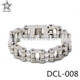 Wholesale China Factory Cheap High Polish 16mm Stainless Steel Motorbike Chain Bracelet for Biker