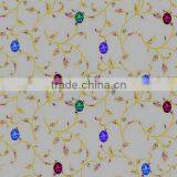 Table Linen Set With Non-woven / Flannel Backing (golden / Silver Grounding) YH-3785P