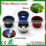 Cheapest Pipe Clip 0.67xWide + Marco Lens for Iphone, Samsung, HTC, Nokia Etc