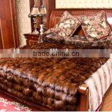 Custom Real Fox Fur Patchwork Blanket Plush Fur Bedding Necessaries thumbnail-2