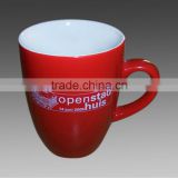 hot sales ceramic cups for advertisement simple design word printing coffee drinking cups