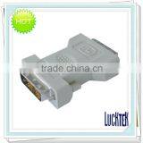 White DVI to DVI (18+1) Plug Adaptor