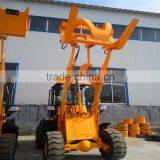 Chinese Cheap Price Full Hydraualic Wood Grapple Wheel Loader thumbnail-1
