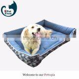 Luxury Pet Bed Unpick and Wash Jacquard Denim thumbnail-1