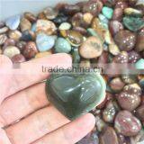 Natural Ocean Jasper Heart Shaped Stone Pendant Loose Gemstones thumbnail-5