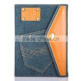 Fashion Jeans Cloth Leather Tablet Case Mobile Phone Case for Apple IPhone/ IPad Air/iPad 5 thumbnail-5