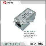 LY-SB24-CR Rj45 Female to Female In-line Coupler CAT5e Coupler