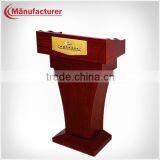 Wooden speech church rostrum fancy design podium lectern for sale