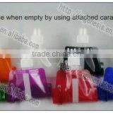 2011 ..16OZ plastic folding water bag sports water bottle