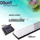 daisy chain full spectrum led fresh water tank aquarium light,72 inch/6ft quick set/ cloudy storm led aquarium lights