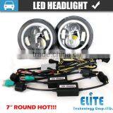 7 Inch Round Led Headlight 12v 24v for Car or Motor Meet E-mark Standard thumbnail-2
