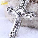 Guangzhou Jewelry Wholesale Online Jesus Cross Stainless Steel Pendant thumbnail-4