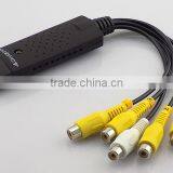 4CH USB 2.0 Video Capture Adapter DVR Card Easier Cap Card Audio AV Video Converter Capture Card Support Window XP/Vista/Win7