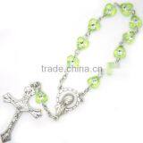 Rosary,religious Rosary, Arcylic Heart Beaded Rosary, Religious Necklaces With Rhinestones thumbnail-1
