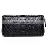Jranter Wallet Bag Custom Black Genuine Python Business Men Wallet
