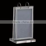 Hotel loose-leaf acrylic menu stand with high quality