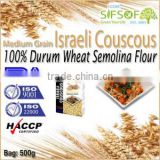 Israeli Couscous (M'hammes) Medium Grain. 100% Durum Wheat semolina flour. Bag 500g. Healthy Israeli Couscous (M'hammes)