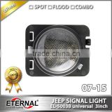 4x4 Jeep Wrangler JK 07-15 motorcycle LED turn signal frond fender light amber led lamp