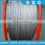 Used In Pulling Conductor Square 12 Strands Galvanized Anti-twisting braided steel wire rope