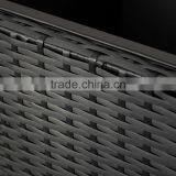 Outdoor Tall Large Stackable 3-pc Plastic Rattan Garden Pots and Planters thumbnail-4