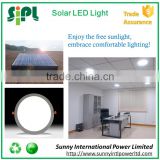 Low-profile solar lighting 15 watt solar panel powered LED light lamp for Indoor