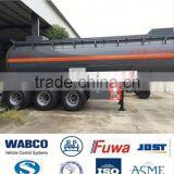 China Carbon Steel 40m3 Liquid Chemical Tanker Semi Trailer thumbnail-3