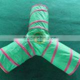 190 T Polyster Cat Three Tunnel Sides With Small Toys Cat Playing Tunnel thumbnail-1