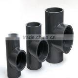 PVC Pressure Pipe Fitting Straight Tee for Drinking Water Supply DIN8063 PN16 thumbnail-1