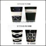 2017 Trendy Luxury Five Star Hotel Promotional Black Glass Tumbler thumbnail-5