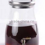 Machine-made Glass Dispensers With Brass Tap thumbnail-1