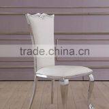 Golden Brushed Stainless Steel Hotel Banquet Chair Dining Room Chair thumbnail-2