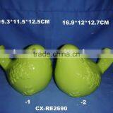 Ceramic Bird Deco-color Glazed Porcelain Bird-pottery Bird thumbnail-1