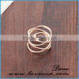 Wholesale New Design Knot 316l Stainless Steel Rose Gold Plated Finger Ring thumbnail-3