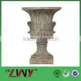 Natural Outdoor Cheap Fiber-resin/fiber-clay Garden Long Flower Pot