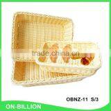 Bulk Heated Food Grade PP Rattan Basket Wholesale thumbnail-1