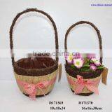 Wicker Flower Girl Basket thumbnail-1