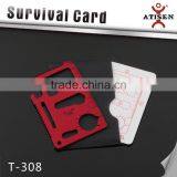 Colorfull Red Out Door Card ,Card Type Mini Multi-functional Survival Card thumbnail-2