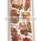 Embossed Sticker, Antique Elegance Design Sticker for Decoration, Classic Decorative Shinny Glitter Sticker thumbnail-1