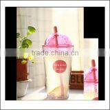 12oz High Quality With Handle in PP Plastic Coffee Mug Cup Take Away With Lid and Straw,custom Coffee Cup Plastic Coffee Mug Cup thumbnail-1