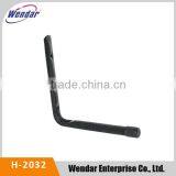 Sturdy Black Powder Coated Metal Steel Pipe Hook Wall Hook Storage Garage Hook thumbnail-1