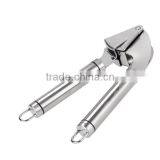 The Finest Quality Stainless Steel Garlic Press Mincer Peeler Brush Crusher Set thumbnail-2