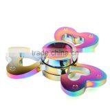 Rainbow Colors Titanium Alloy EDC Hand Fidget Spinner High Speed Focus Toy Kids