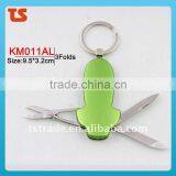2014 Promotion Mini Aluminium Oxide Gift LED Metal Pocket Keychain Knife Tools KM011AL thumbnail-1
