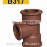 TY High Quality PP Threaded Pipes&fittings REDCUING TEEeco-friendly Cheap Price Full Size Factory Price List Discount thumbnail-2