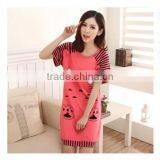 Women Cute Cartoon Printed Cotton Nightgown thumbnail-1